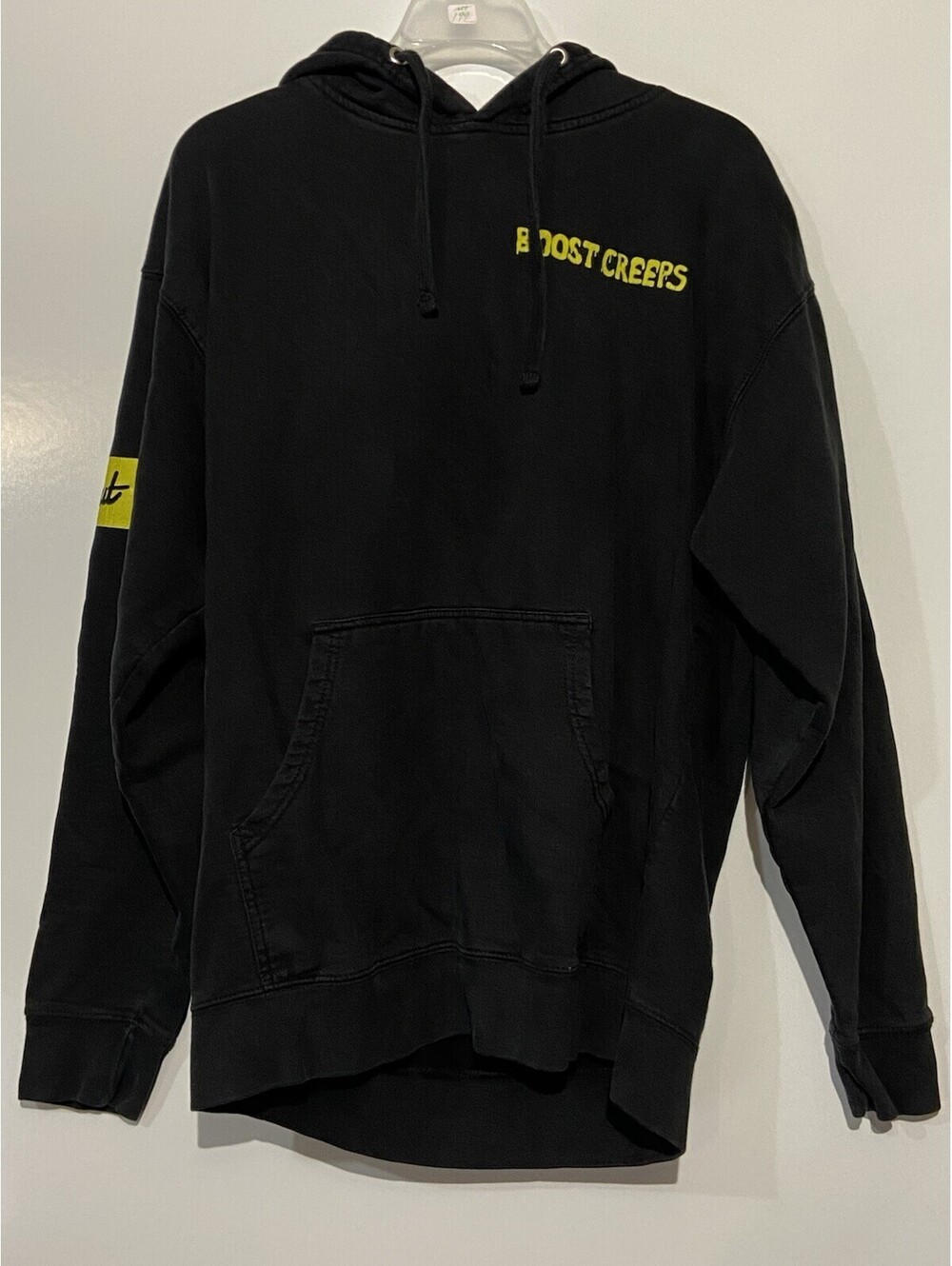 Mens DONUT MEDIA Black West LA Boost Creeps Hoodie Sz L
